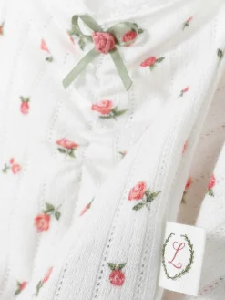 Ajour Pyjamatanktop Met Rozenprint