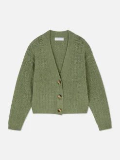 Ajour Vest Met V-hals