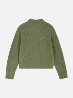 Ajour Vest Met V-hals