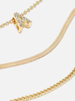 Armbanden Met Initiaal Met Stras, Set Van 3