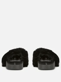 Badslippers Van Imitatiebont