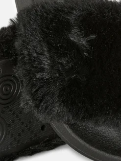Badslippers Van Imitatiebont