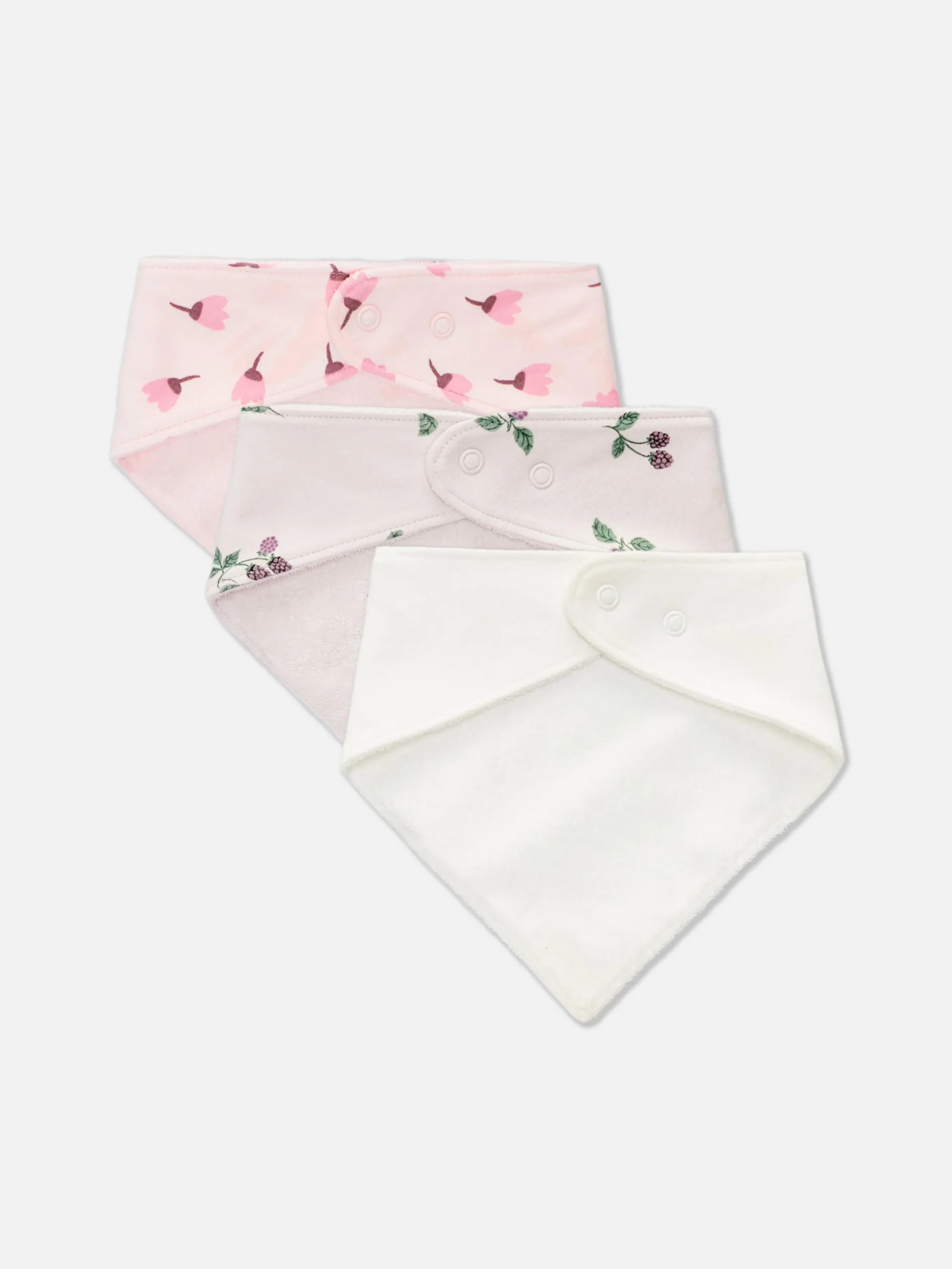 Bandana-slabbetjes Met Bessenprint, Set Van 3