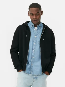 Basic Hoodie Met Lange Rits