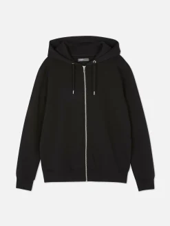 Basic Hoodie Met Lange Rits