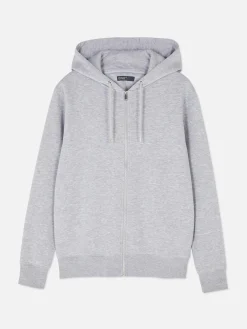 Basic Hoodie Met Lange Rits