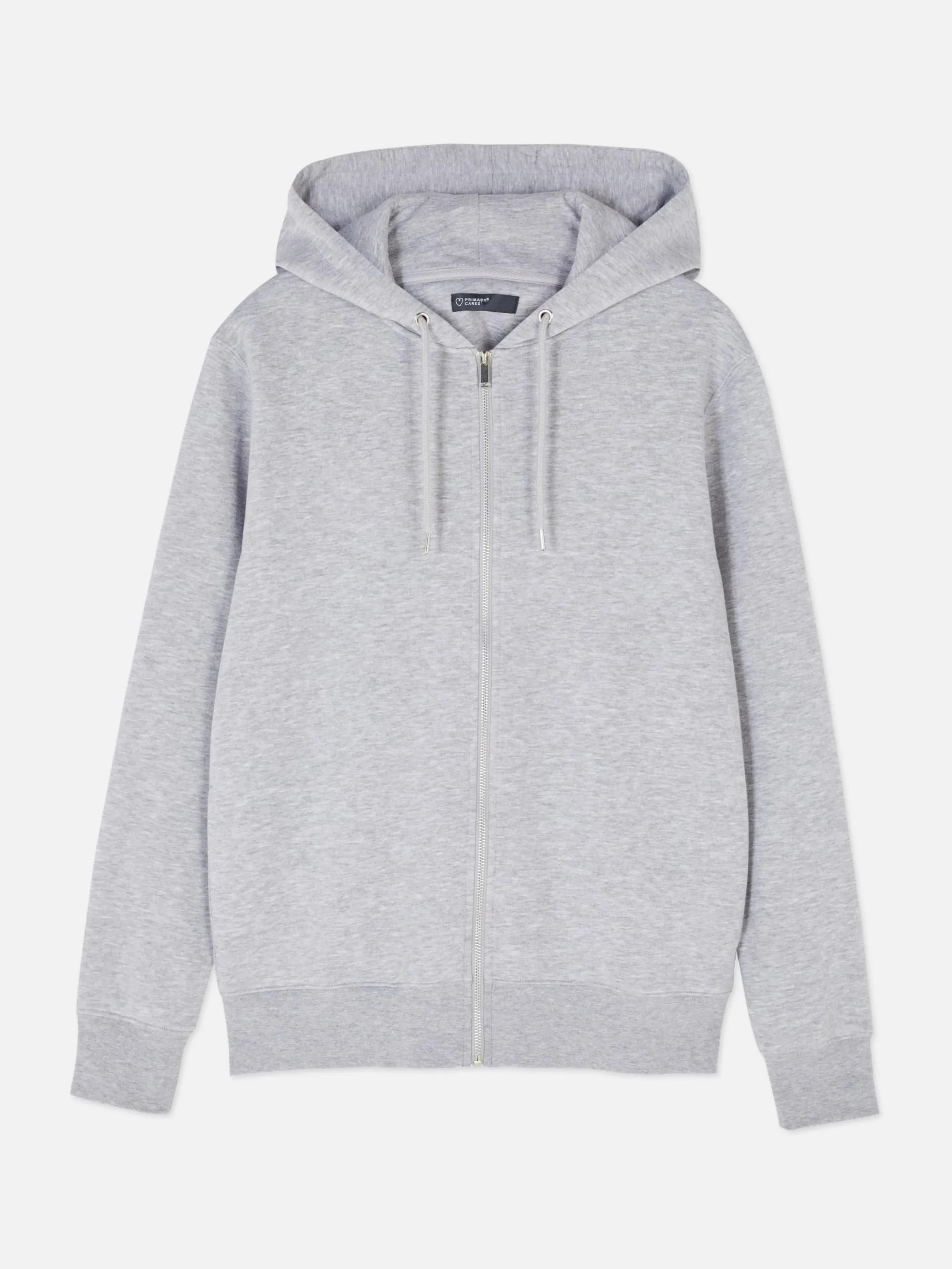 Basic Hoodie Met Lange Rits