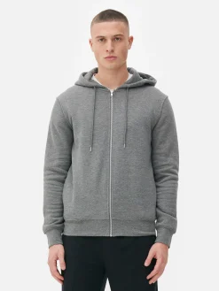 Basic Hoodie Met Lange Rits