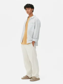 Basic Joggingbroek Met Rechte Pijpen