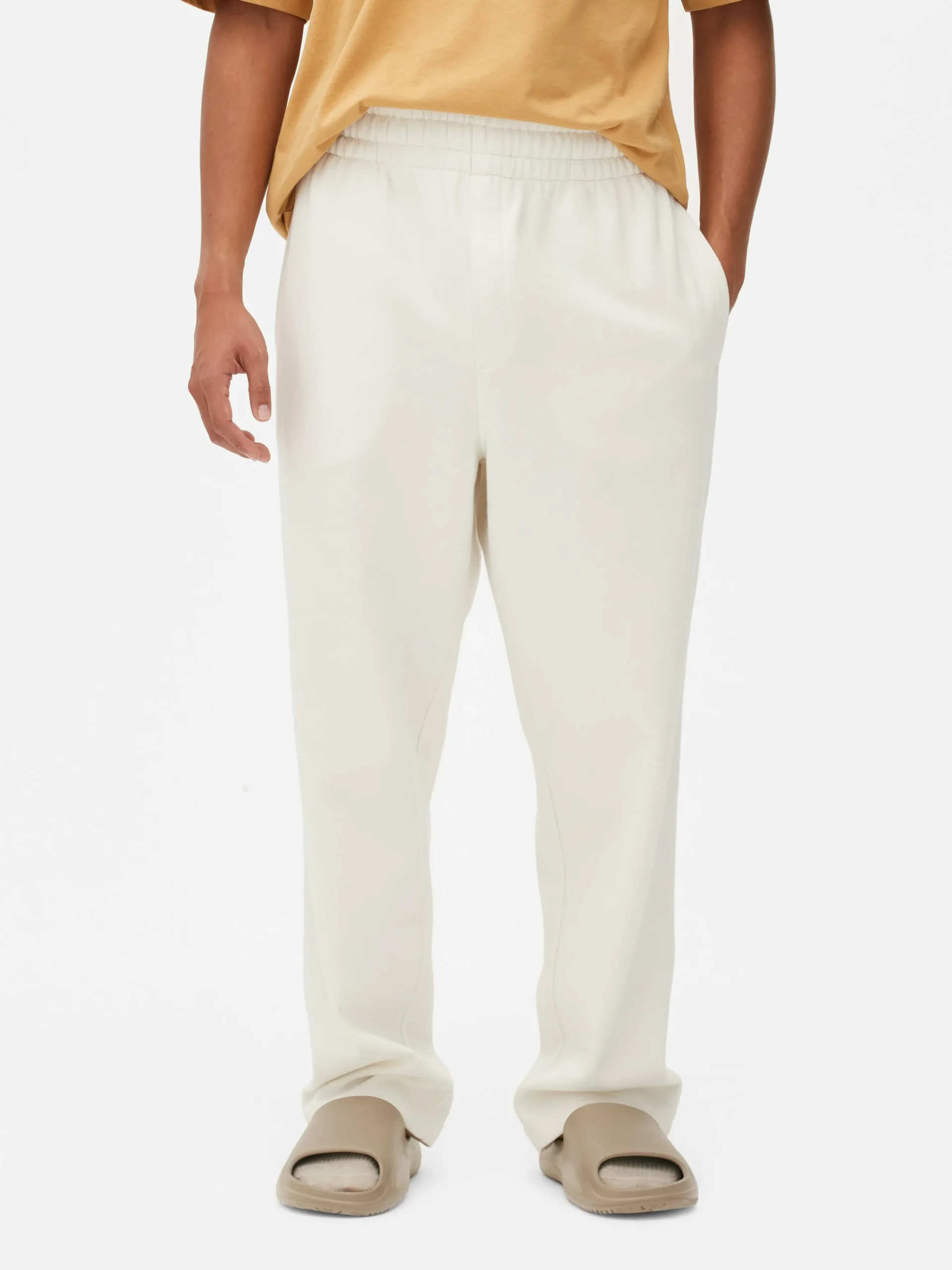 Basic Joggingbroek Met Rechte Pijpen