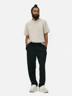 Basic Joggingbroek Met Rechte Pijpen