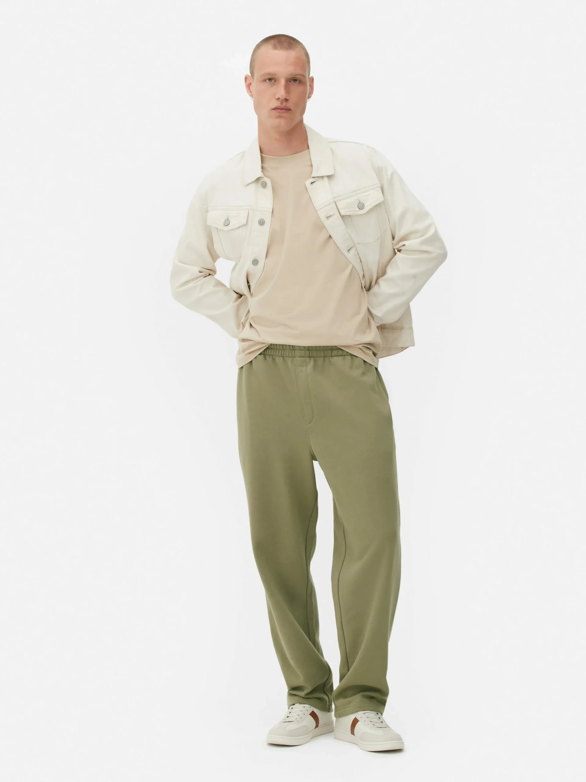 Basic Joggingbroek Met Rechte Pijpen