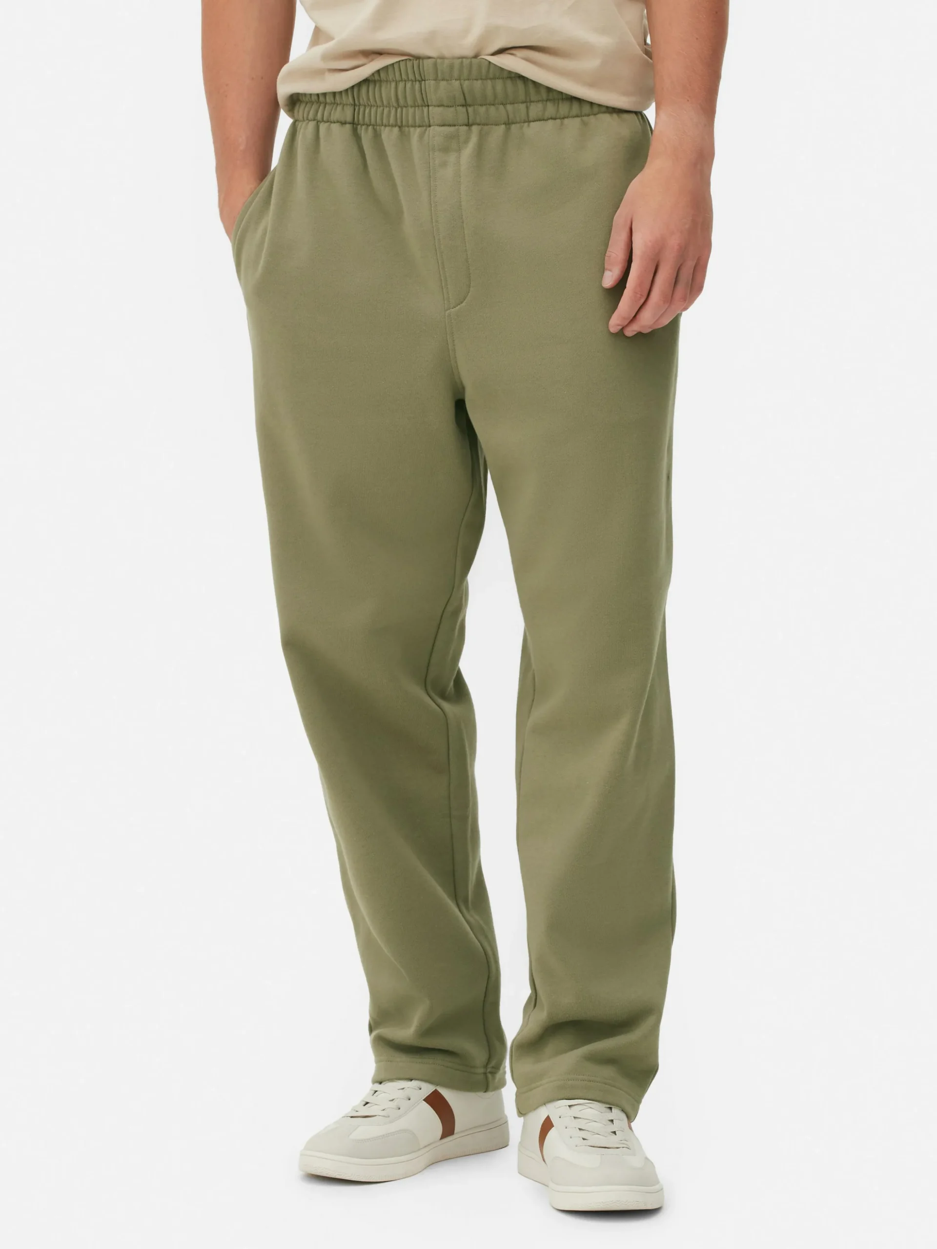 Basic Joggingbroek Met Rechte Pijpen
