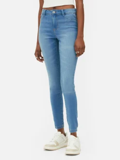 Basic Skinny Jeans Met Halfhoge Taille