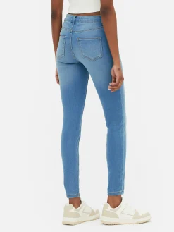 Basic Skinny Jeans Met Halfhoge Taille