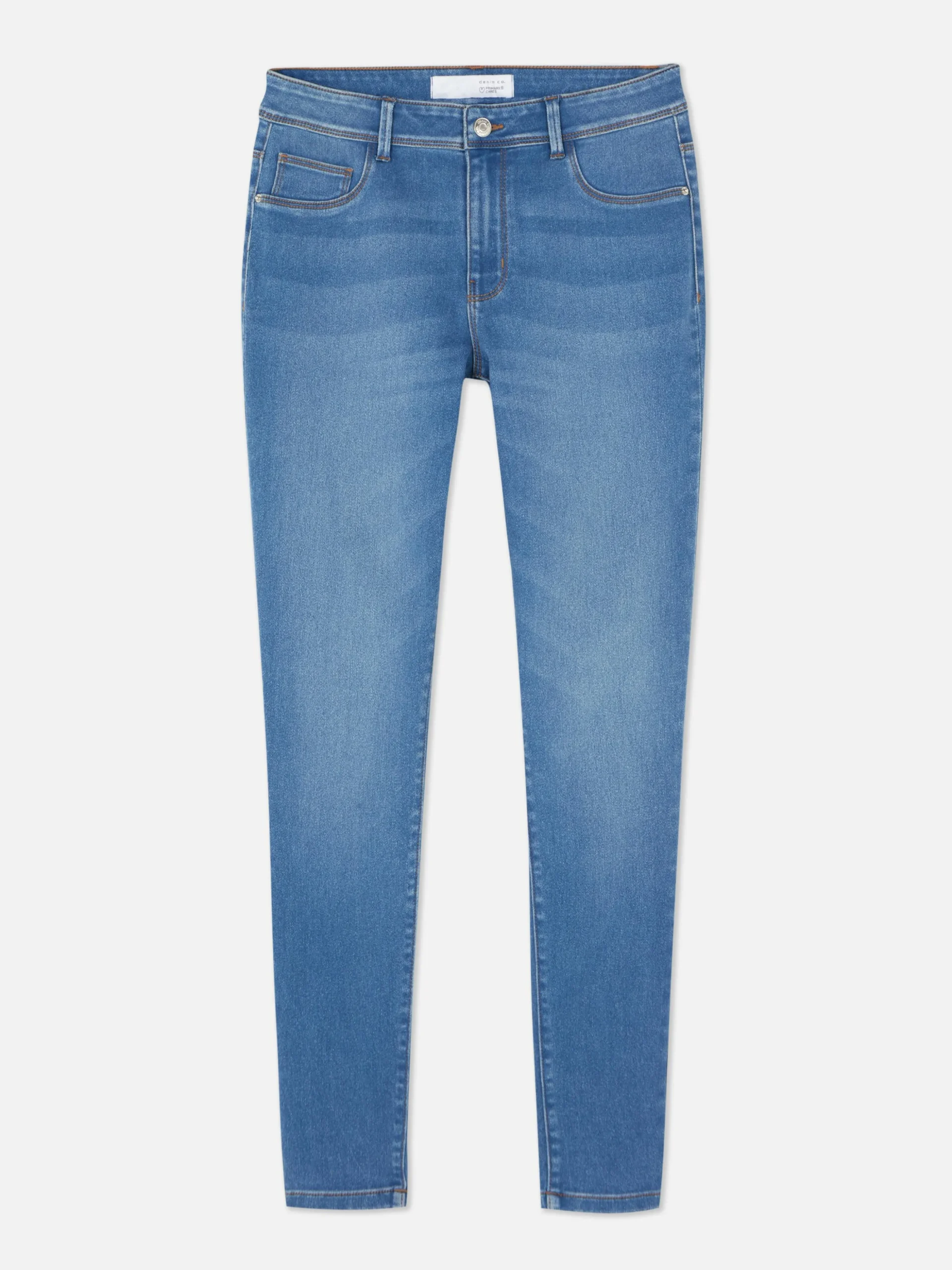 Basic Skinny Jeans Met Halfhoge Taille