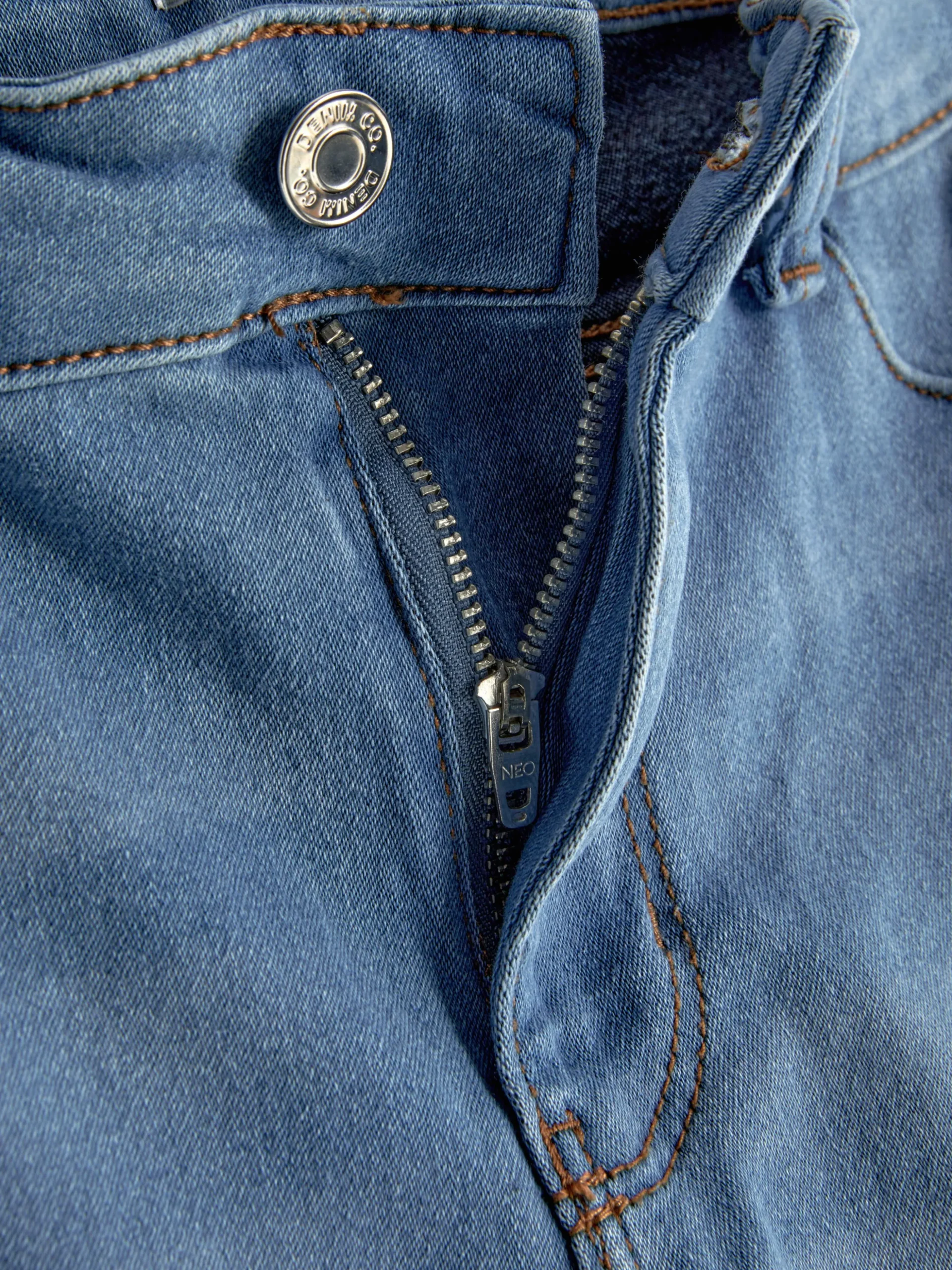 Basic Skinny Jeans Met Halfhoge Taille