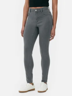 Basic Skinny Jeans Met Halfhoge Taille
