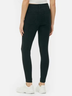 Basic Skinny Jeans Met Halfhoge Taille