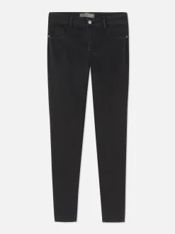 Basic Skinny Jeans Met Halfhoge Taille