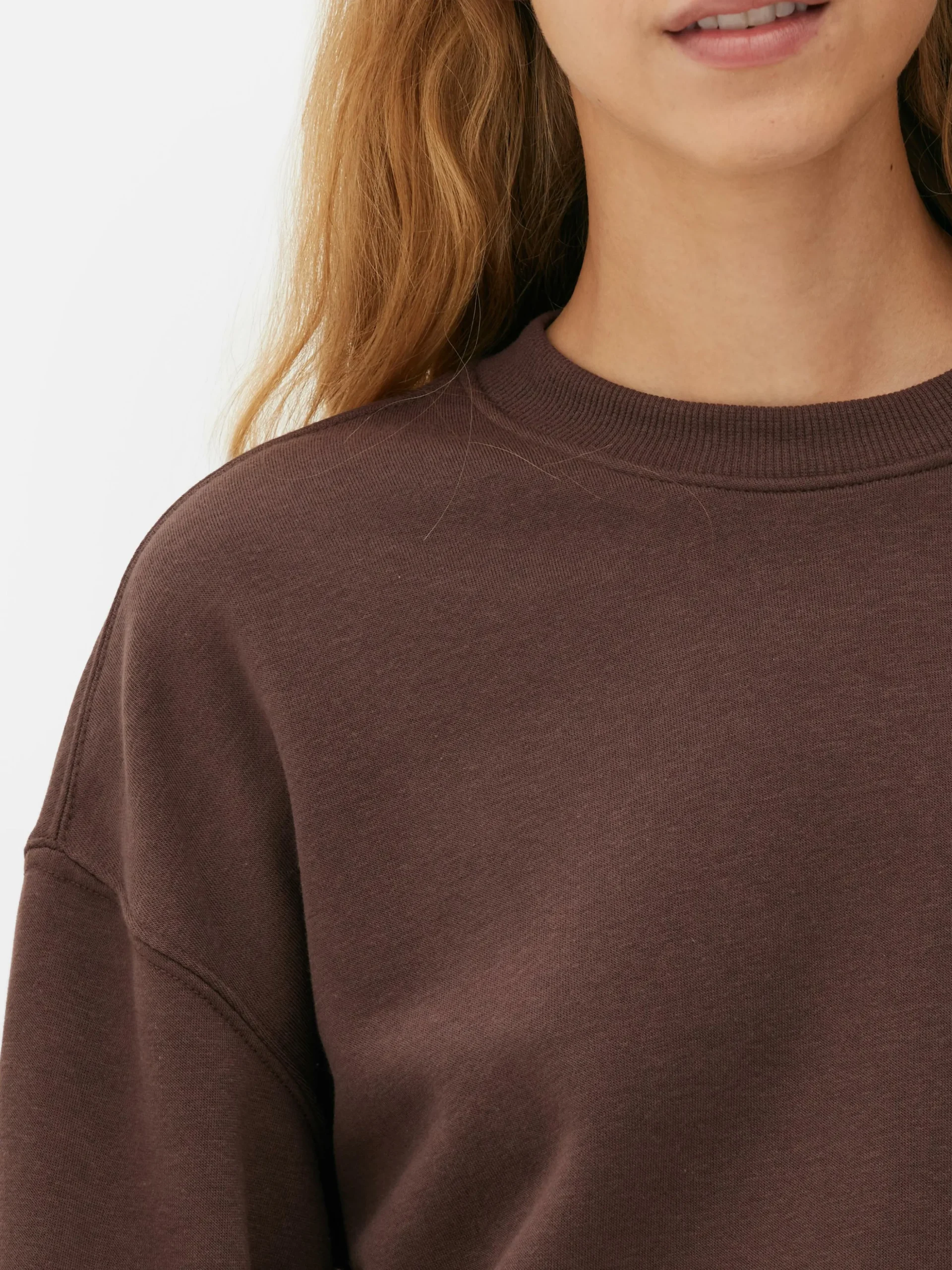 Basic Sweatshirt Met Ronde Hals