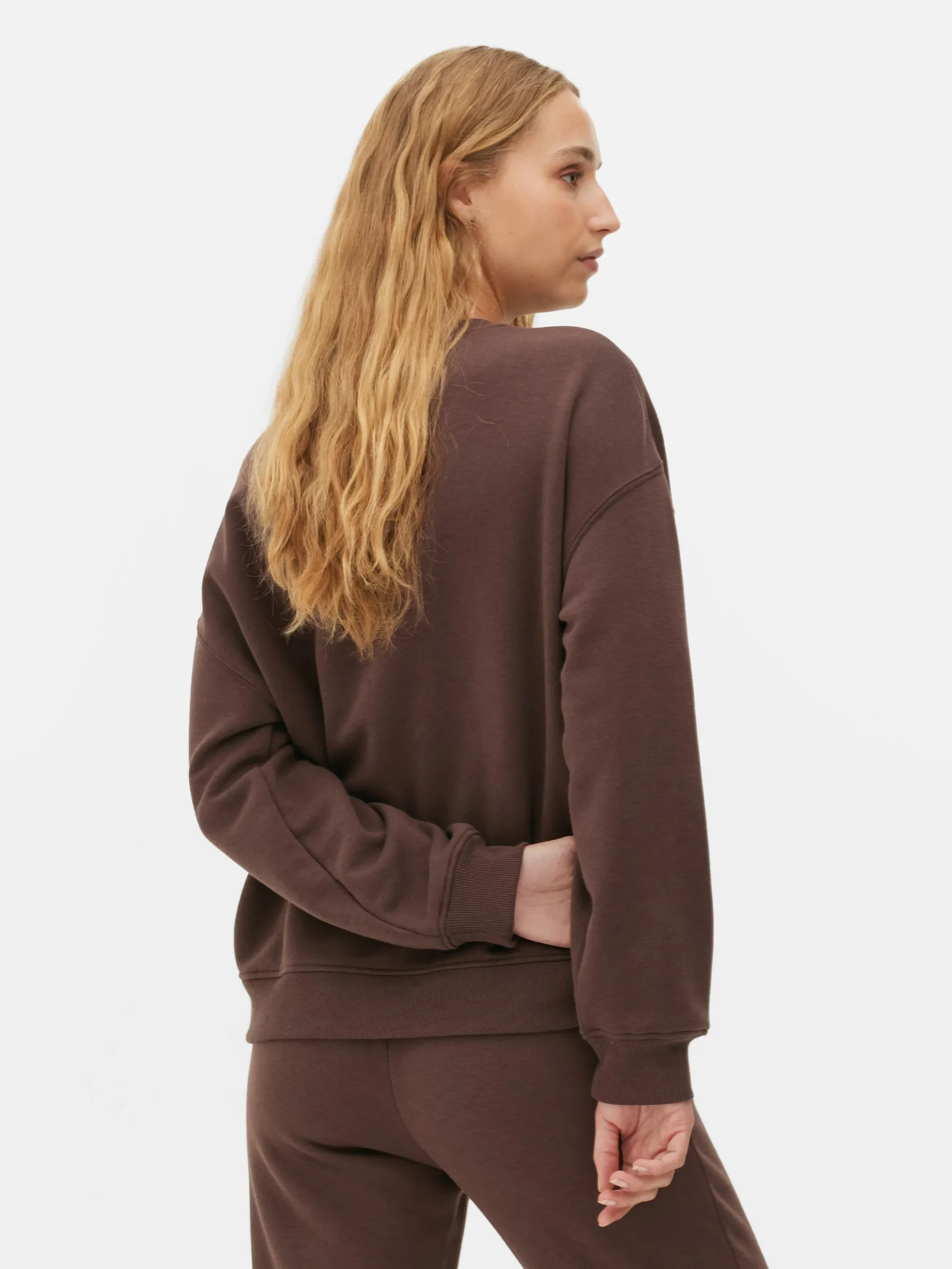 Basic Sweatshirt Met Ronde Hals