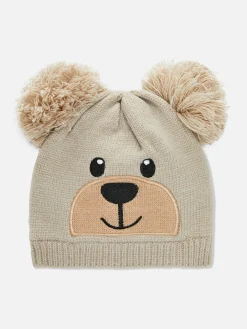 Beanie Met Pompons En Beer