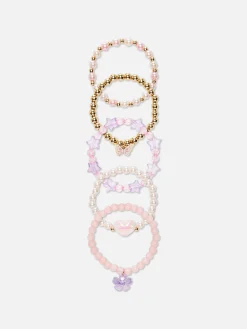 Bedelarmbanden Met Kralen, Set Van 5