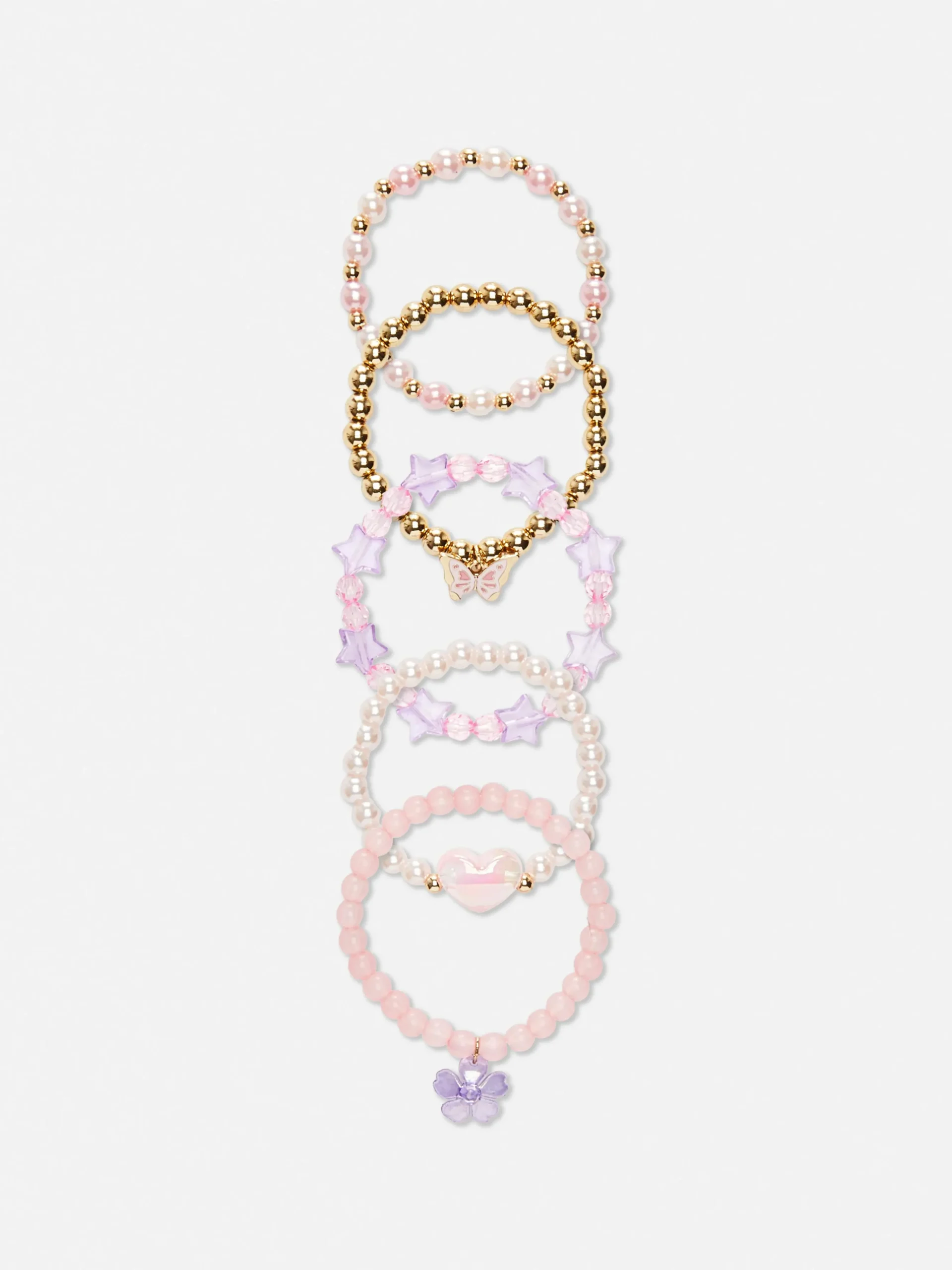Bedelarmbanden Met Kralen, Set Van 5