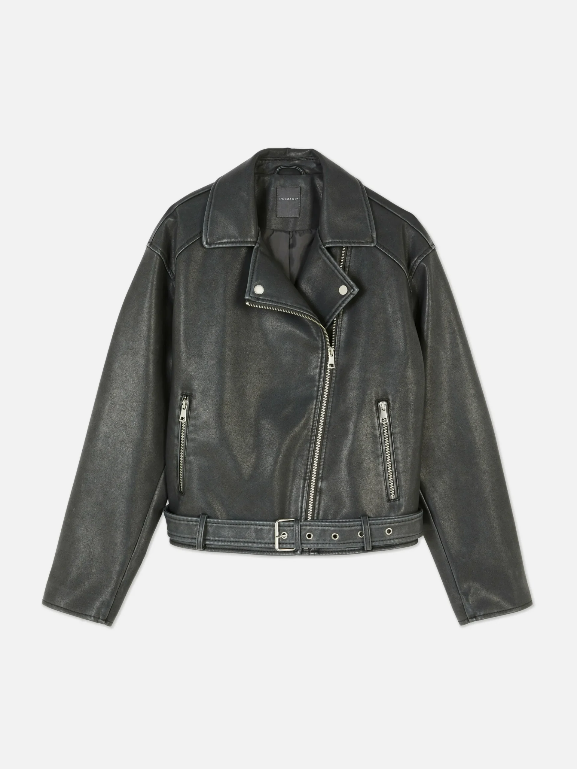 Bikerjack Van Imitatieleer Met Scheuren En Gaten