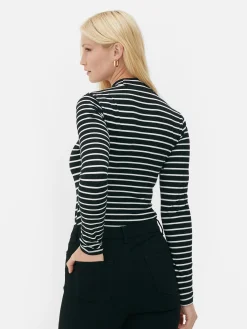 Bodysuit Met Rolkraag En Lange Mouwen
