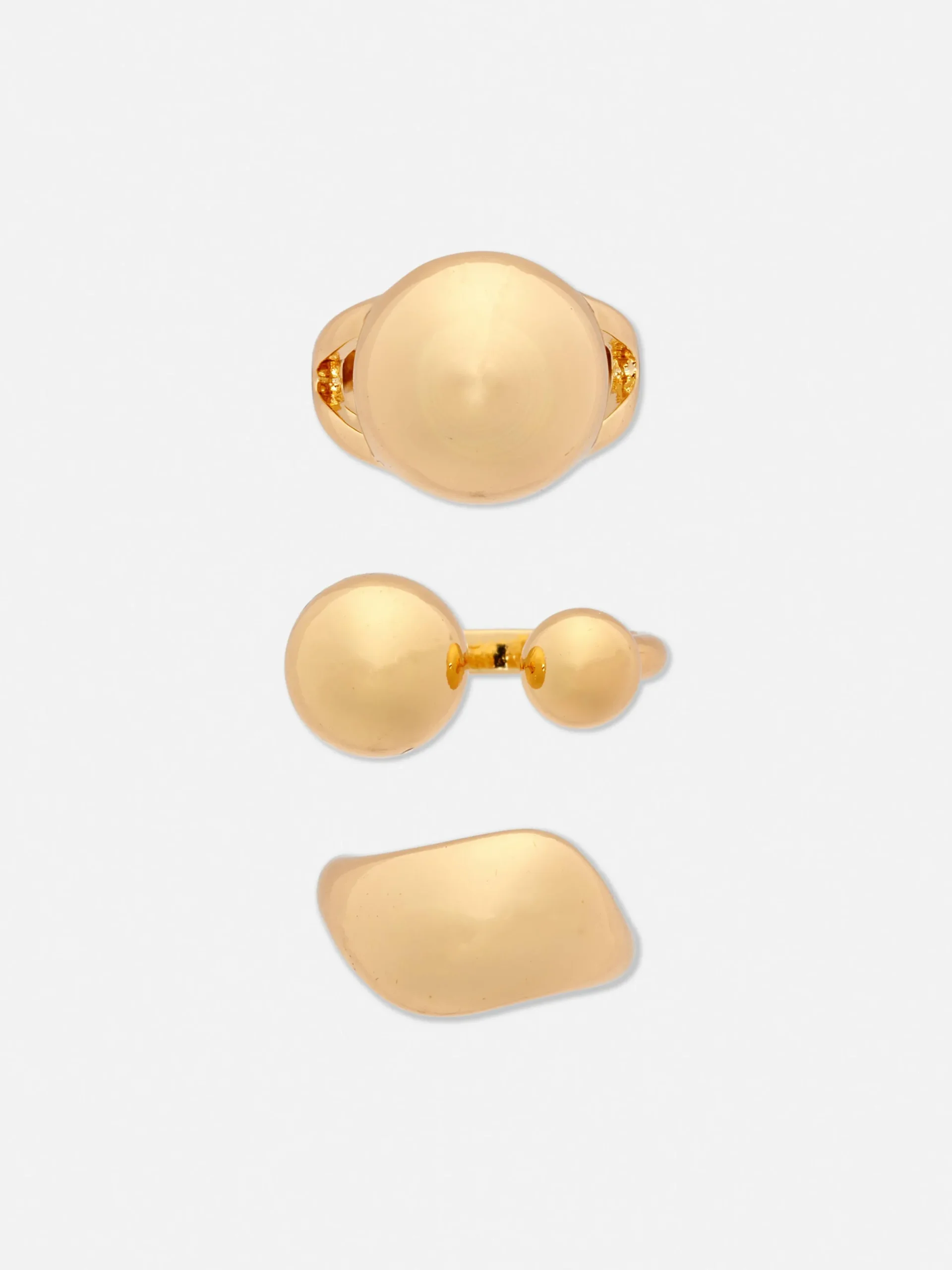 Bolvormige Ringen, Set Van 3