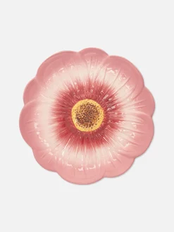 Bordje Met Bloementextuur
