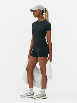 Boterzachte Yogashort Met Hoge Taille