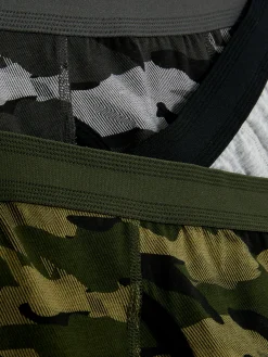 Boxershort Met Camouflageprint, Katoenrijk, Set Van 3
