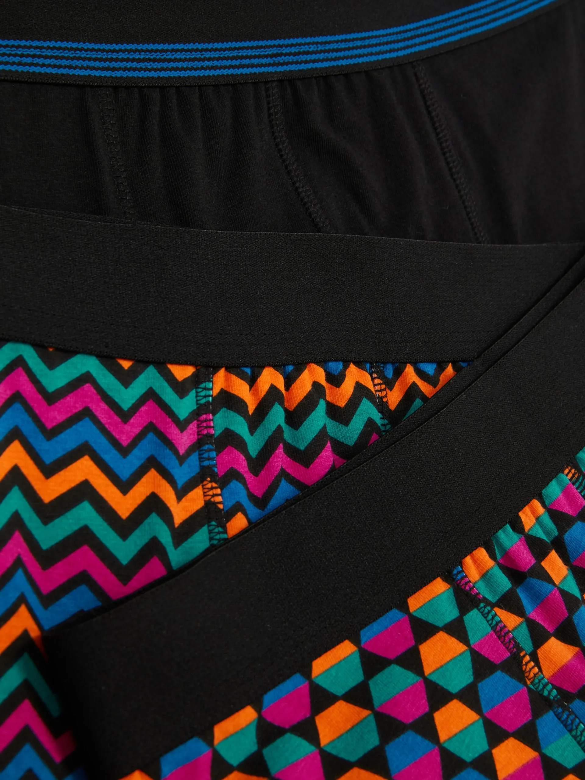 Boxershorts Met Geometrische Print, Set Van 3