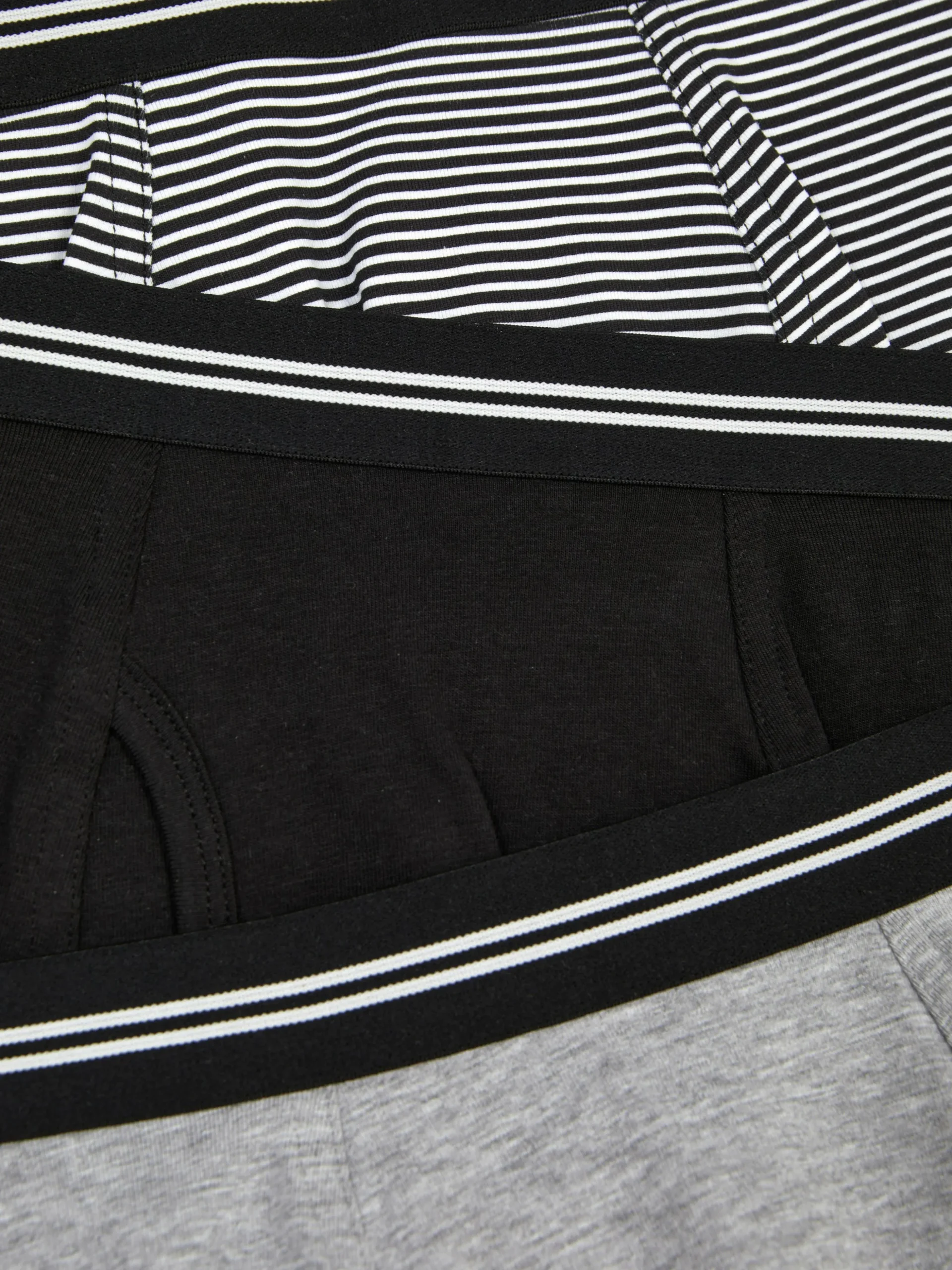 Boxershorts Met Gestreepte Tailleband, Set Van 3