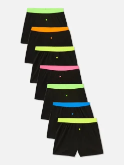 Boxershorts Met Neon Details, Set Van 7