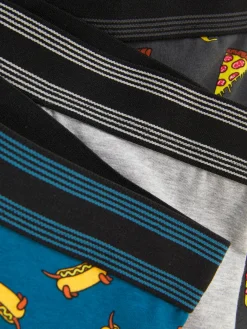 Boxershorts Met Voedselpatroon, Set Van 3