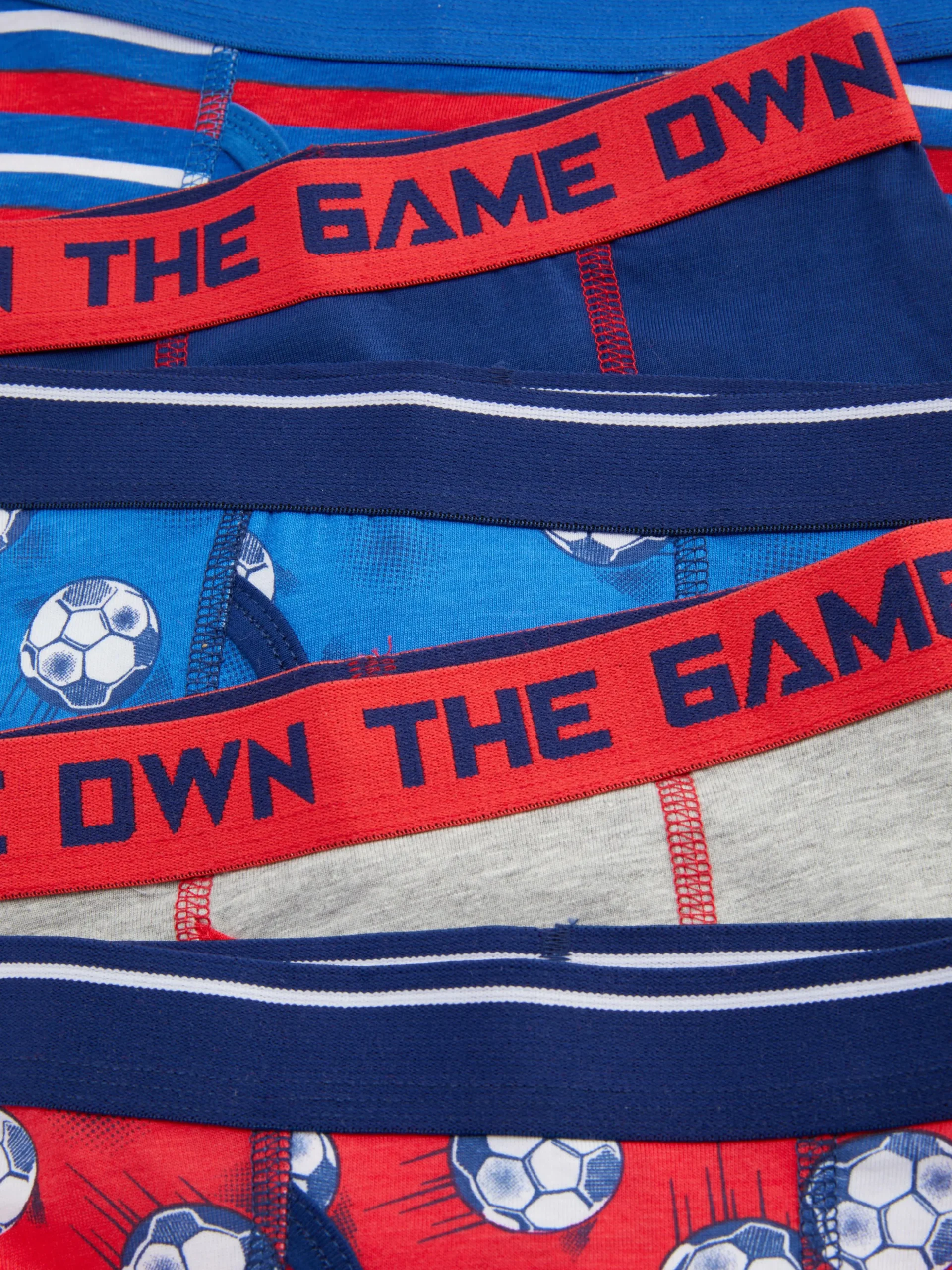 Boxershorts Met Voetbalprint, Set Van 5