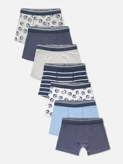 Boxershorts Met Voetbalprint, Set Van 7