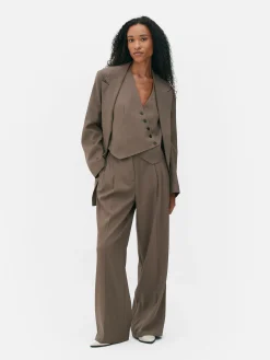 Broek Met Geplooide Voorkant