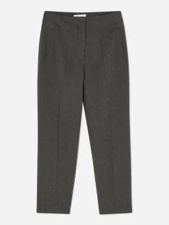 Broek Met Hoge Taille En Ingestikte Plooitjes