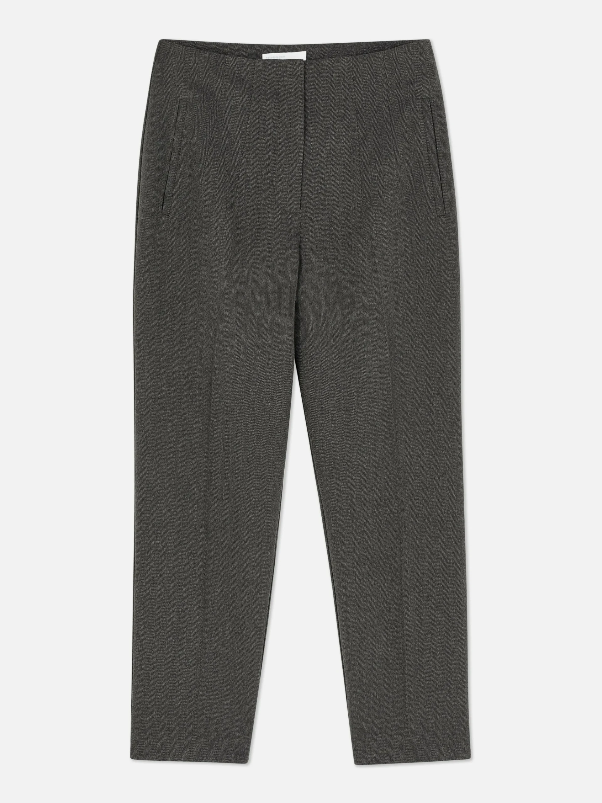 Broek Met Hoge Taille En Ingestikte Plooitjes