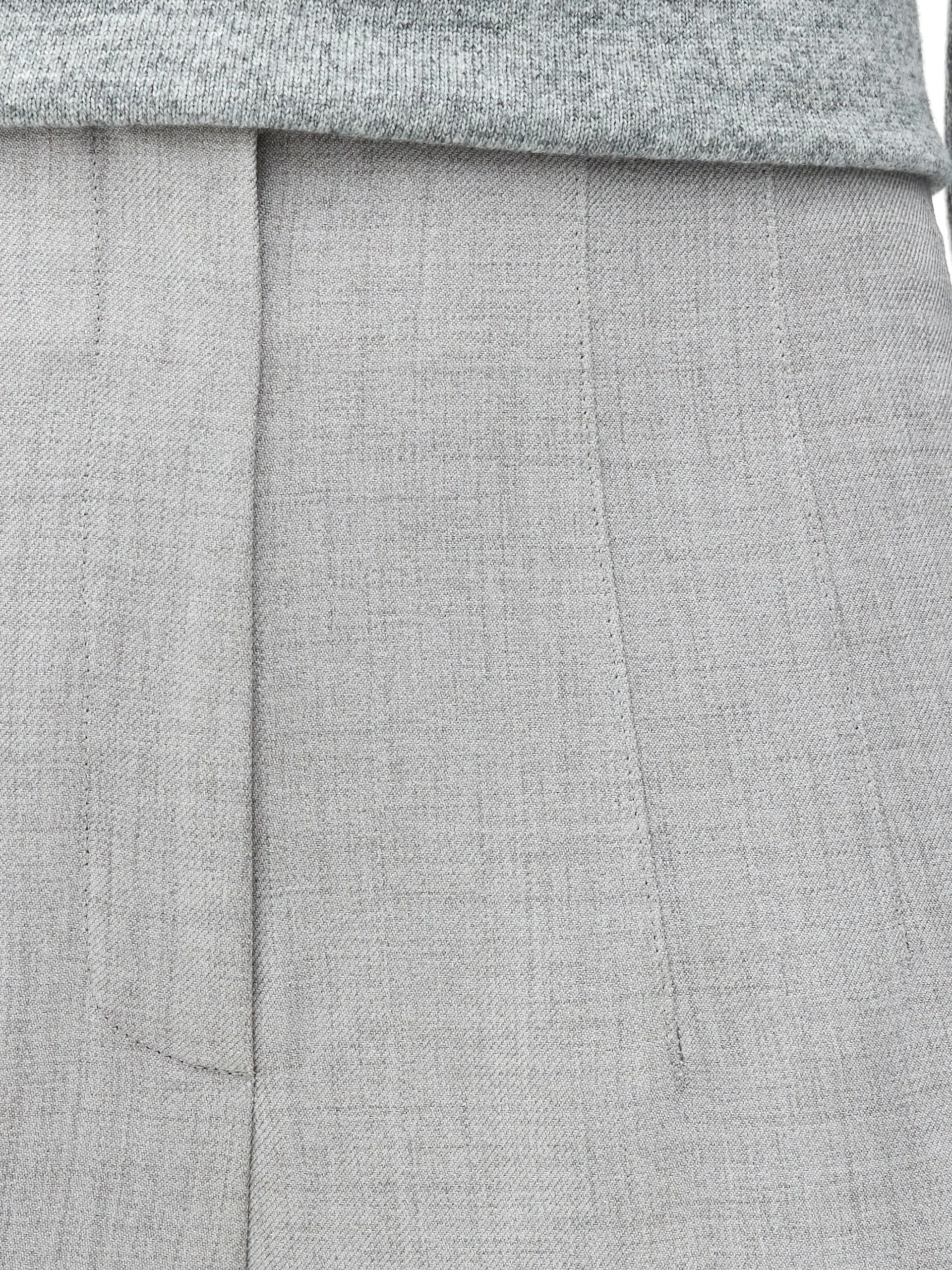Broek Met Hoge Taille En Ingestikte Plooitjes