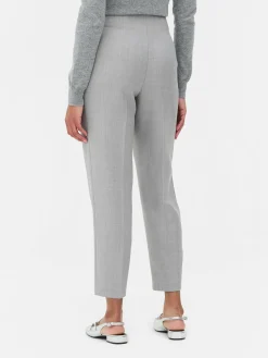 Broek Met Hoge Taille En Ingestikte Plooitjes