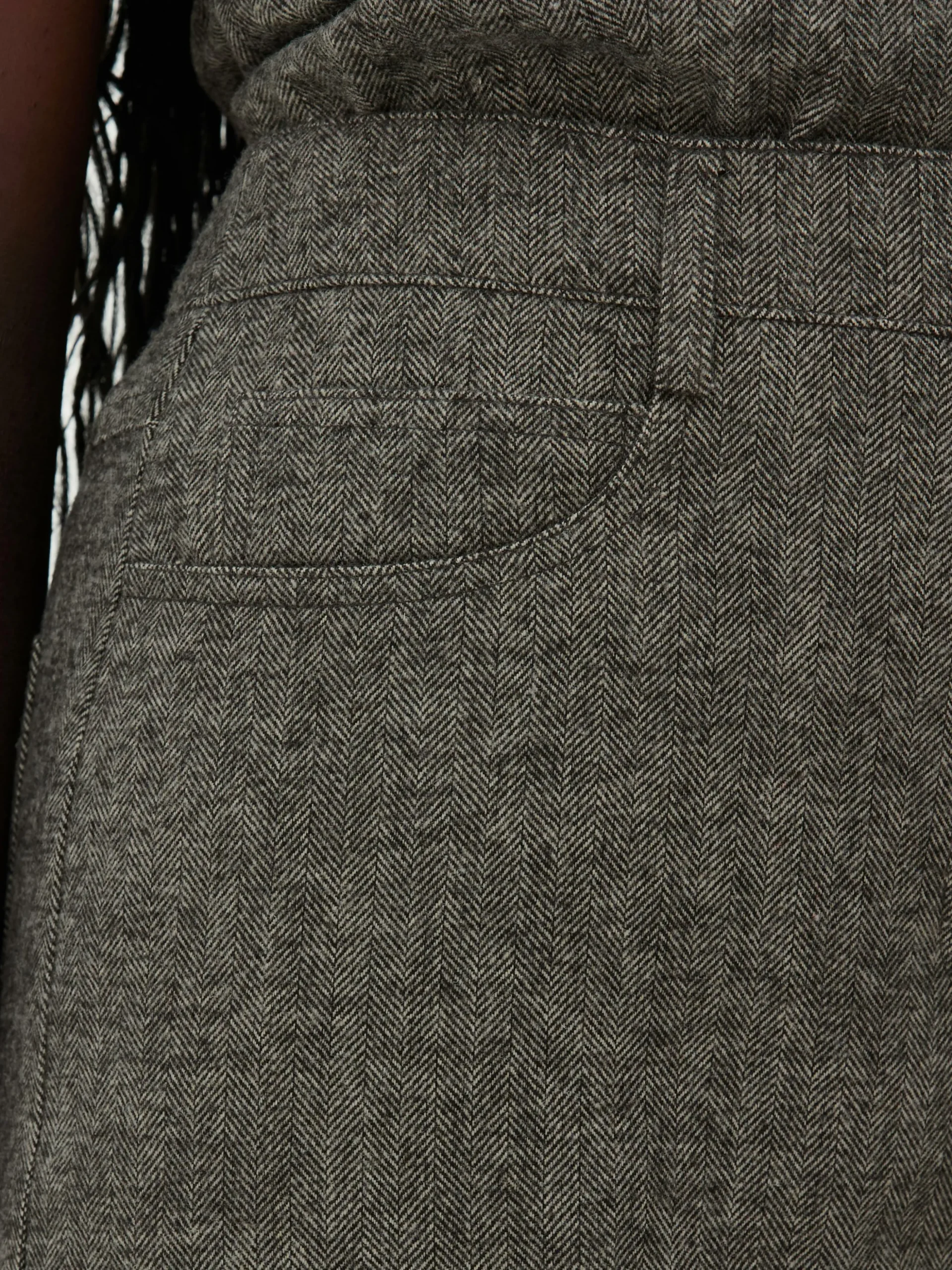 Broek Met Visgraatmotief Rita Ora