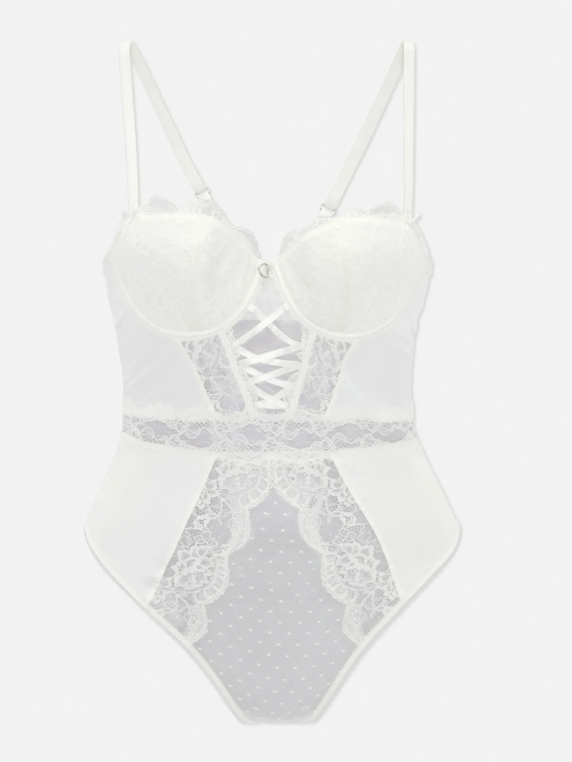 Bruidsbody Met Kanten Cups Met Vulling