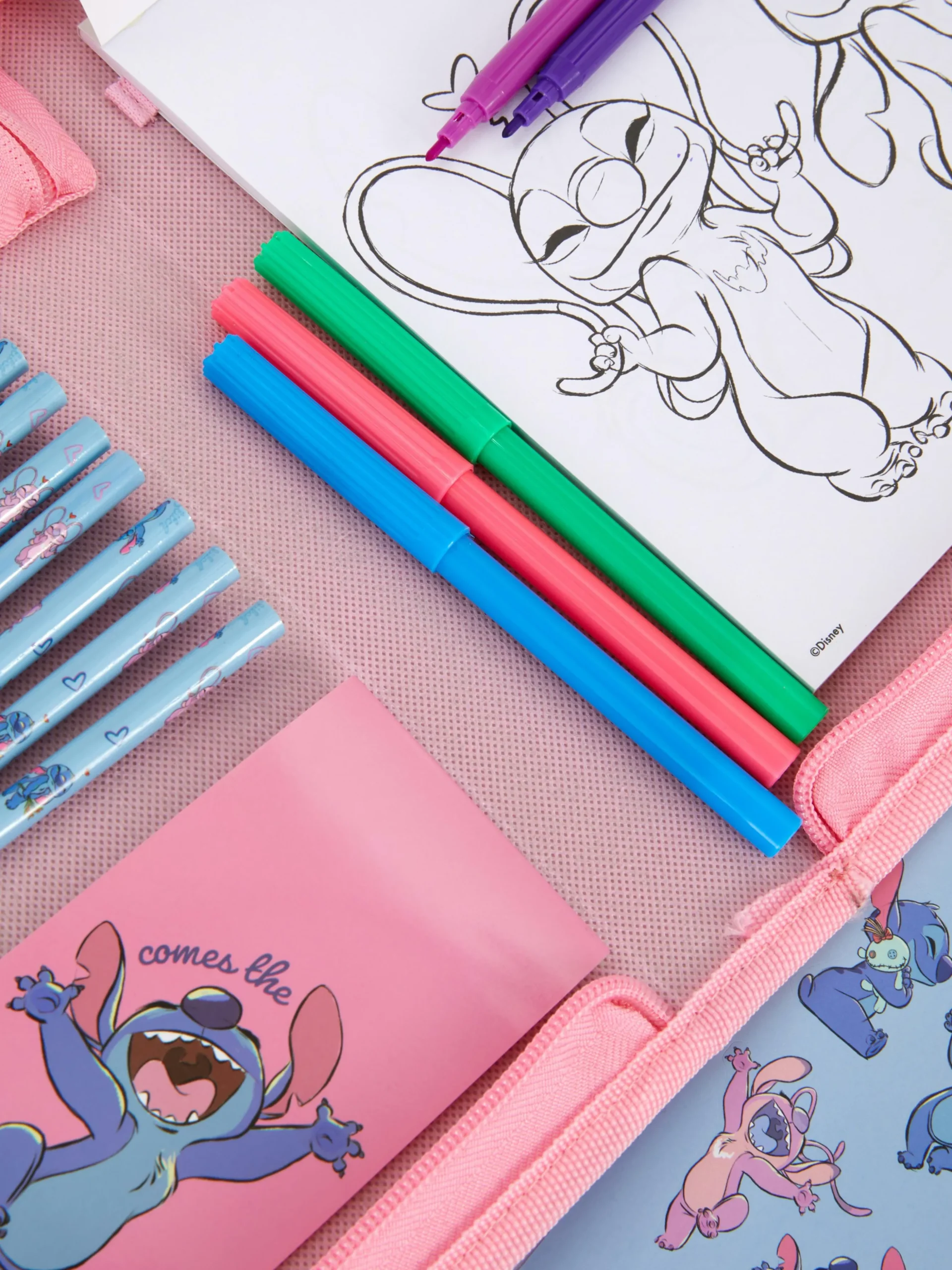 Bureauspullenset Disney's Stitch & Angel