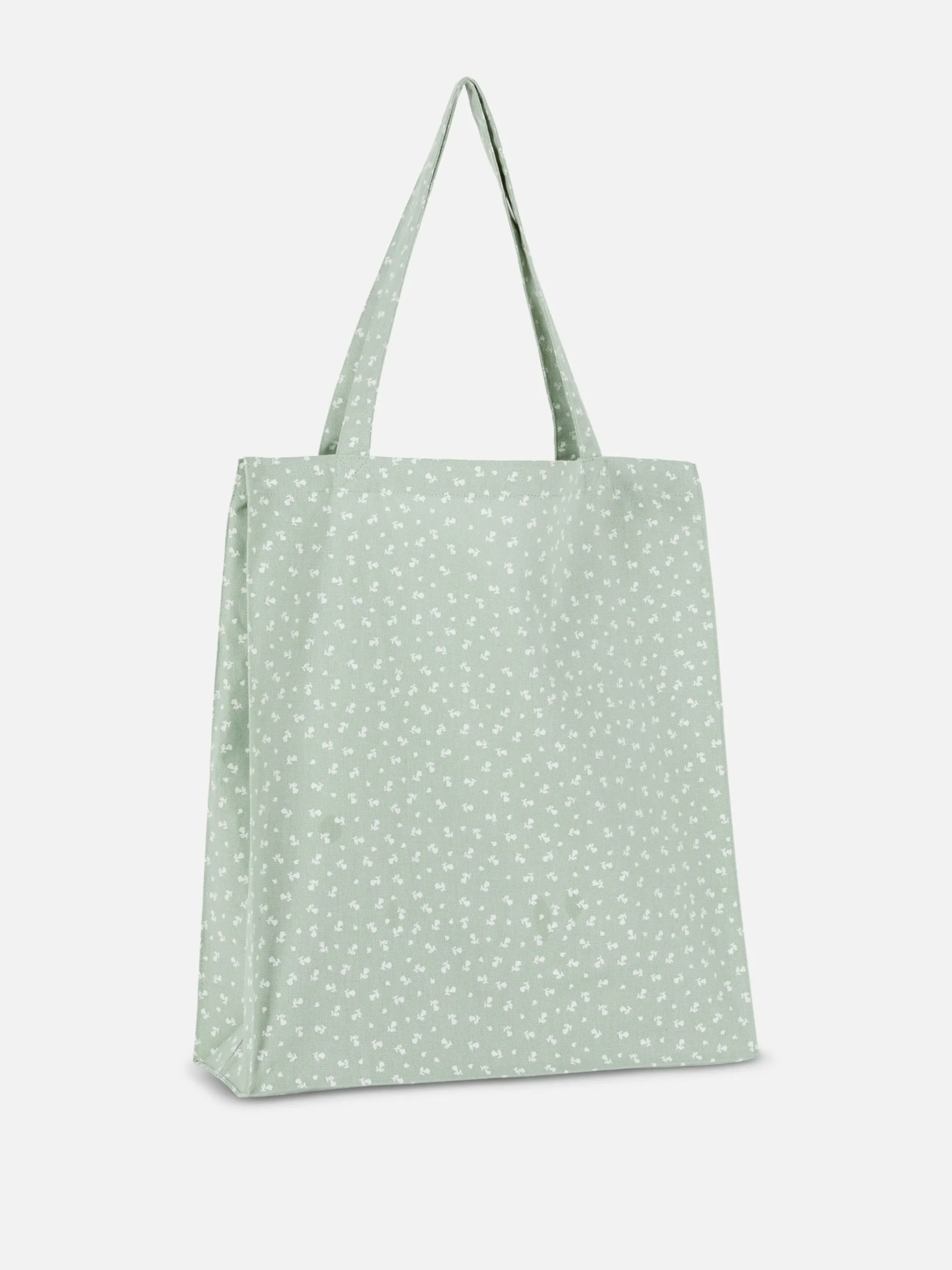 Canvas Shopper Van Katoen Met Bloemenprint